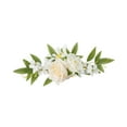 thumbnail image 2 of Decoración de boda Flor Letrero de bienvenida Decoración Flor Romántica Boda Artificial Blanco Blanco lechoso, 2 of 9