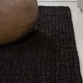 thumbnail image 2 of JONATHAN Y NATURAL FIBER 2 x 8 Runner Rug, Pata Hand Woven Chunky Jute - Black, NRF102E-28, 2 of 8