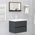 thumbnail image 3 of vidaXL Bathroom Mirror Grey 60x10.5x37 cm Engineered Wood, 3 of 4