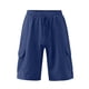 thumbnail image 4 of Puntoco Pantalones Cortos Con Estampado Hawaiano Para Hombre, Pantalones Cortos Con Bolsillo Y Cordón, Color Xl, 4 of 8