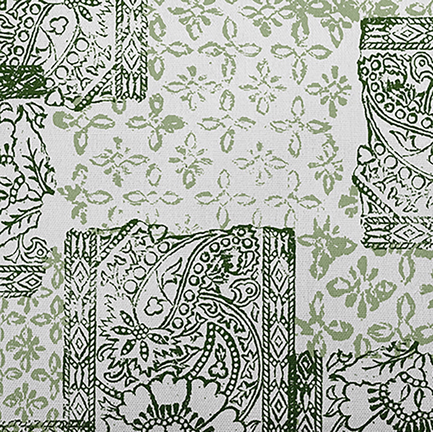 Simply Daisy, 14" x 20" Patches Green Abstract Decorative Outdoor Pillow