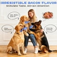 thumbnail image 4 of Juguetes para perros WinTour, paquete de 3 juguetes masticables duraderos sabor tocino, 4 of 9