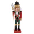 thumbnail image 3 of TISHITA 25cm Hand Painted Nutcracker Model Christmas Tabletop Ornament Style3, 3 of 8