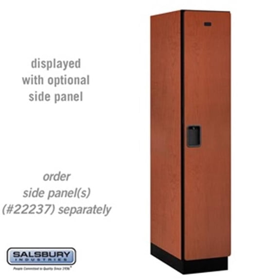 SalsburyIndustries  Single Tier 1 Wide Extra Wide Designer Wood Locker- Cherry - 24 in. Deep