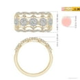 thumbnail image 4 of ANGARA Natural 0.26 Ct. Diamond Non Eternity Anniversary Ring in 14K Yellow Gold for Women (Ring Size: 12), 4 of 9