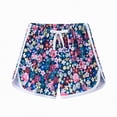 thumbnail image 2 of Kaprioy Elastic Waist Short Pants for Kids Toddler Girls Cartoon Floral Printed Sport Shorts Summer Beach Shorts, 2 of 6