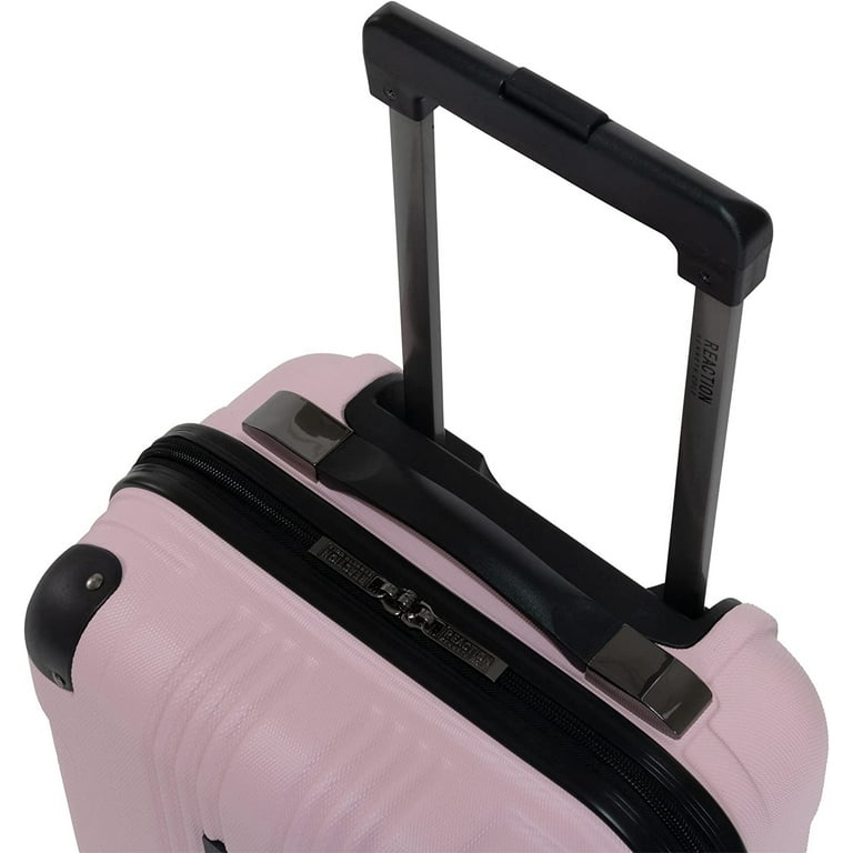 KENNETH COLE Out of Bounds Lightweight Durable Hardshell 4 Wheel Spinner Cabin Size Travel Suitcase Blush 24 Inch Checked Walmart