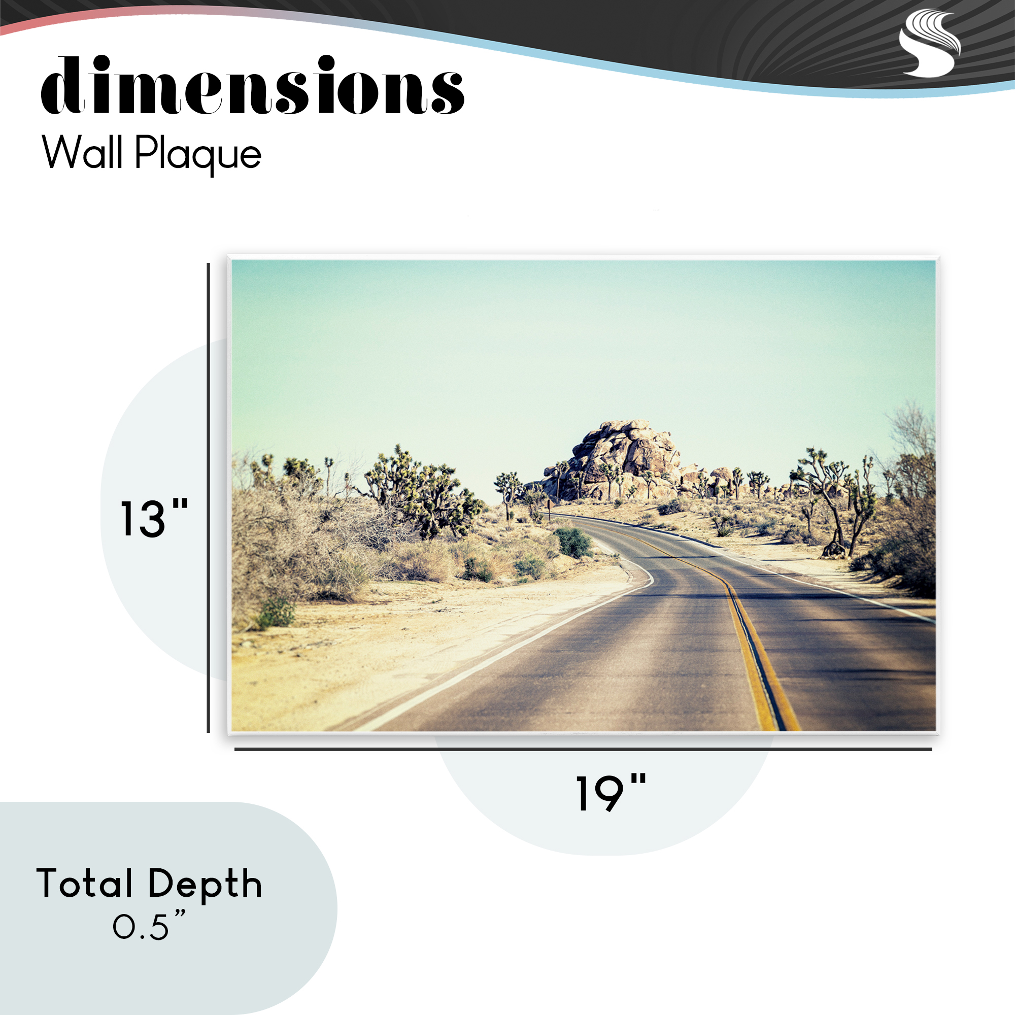 Road Trip Joshua Tree Park Wall Plaque Art, design by Joseph S Giacalone