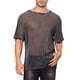 thumbnail image 1 of Camiseta de manga corta transparente con brillo para hombres, ropa de fiesta y club, camiseta de malla metálica brillante, L gris plateado, 1 of 5