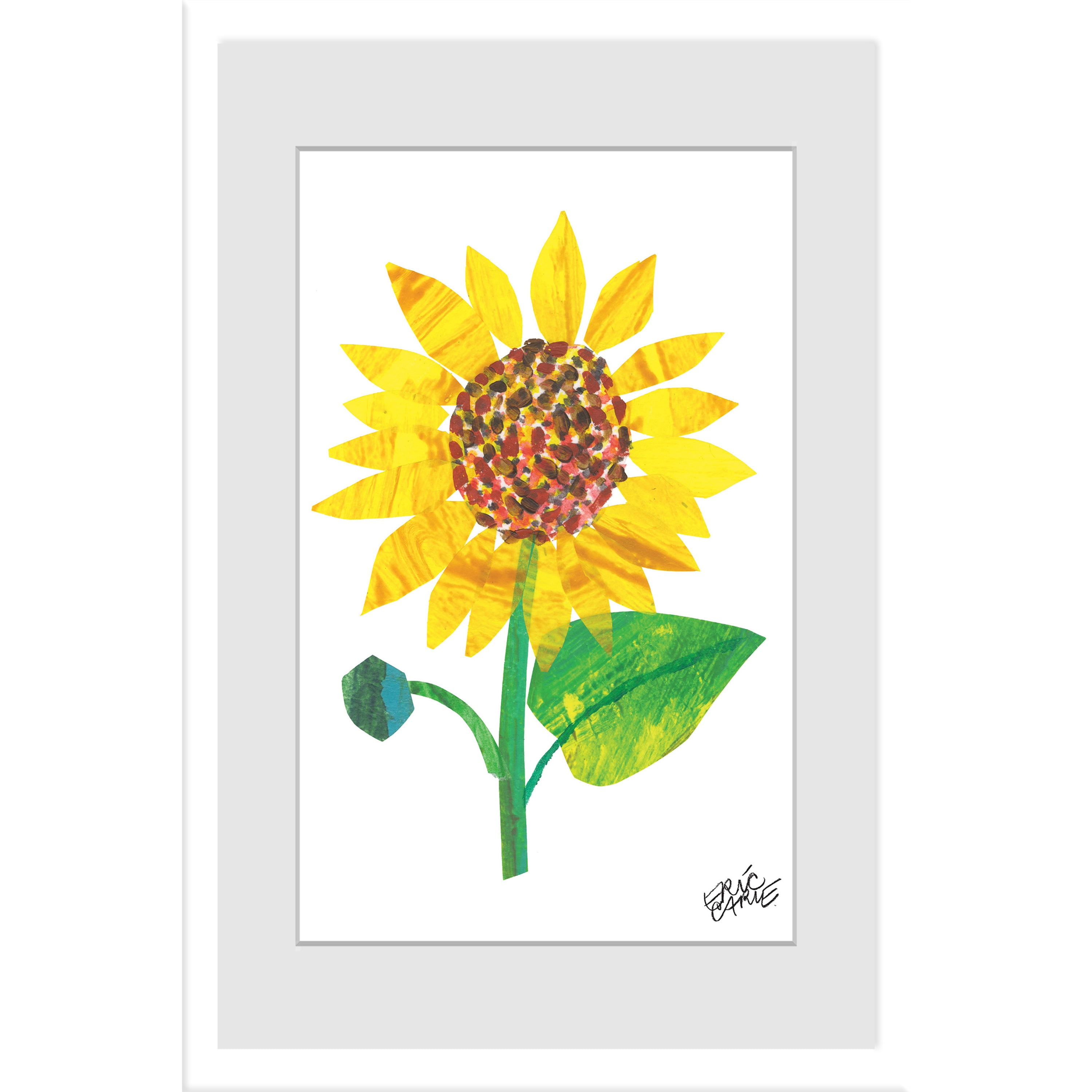 Eric Carle Yellow Sunflower Framed Art Print - Walmart.com