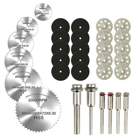 

Cutting Discs for Rotary Tool Diamond Metal Wood Cutting Wheels HSS Circular Saw Blades 6pcs with 1/8 Shank Resin Cutting Discs 20pcs 545 Diamond Cutting Wheels 10psc