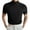 Black, variant on YOTMKGDO T-Shirts Short Sleeve, Mock Neck Shirts For Men Male Spring Summer Knitted High Neck Pleated T Shirt Top Solid, | Casual for Men Round Neck Casual T Shirt Top Black Tshirt L