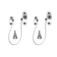 thumbnail image 1 of Cerradura de seguridad para ventana de 2 piezas, cerradura de puerta de seguridad para ventana con llave para niño bebé, cerradura de cable antirrobo puerta corredera restrictor de ventana i, 1 of 5