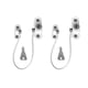 thumbnail image 1 of Cerradura de seguridad para ventana de 2 piezas, cerradura de seguridad para puerta de ventana con llave para niño bebé, cable antirrobo para puerta corredera, limitador de ventana de acero inoxi, 1 of 4