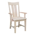 thumbnail image 3 of International Concepts Ava Unfinished Wood Arm Chair, 3 of 12