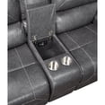 thumbnail image 6 of Steve Silver Keily Gray Faux Leather Manual Reclining 3-Piece Motion Set, 6 of 12