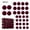 Autres, variante sur Velvet Ornements de Noël 46 Pcs Décorations d'Arbre Floquées Ornements Suspendus Assortiment Brun Café Boules des Fêtes Xmas Ensemble de Déco Maison pour Arbre de Noël Ornements de Noël Décorations de Noël Automne D