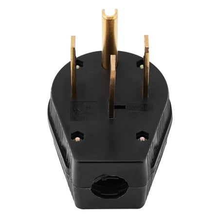- VGEBY 1pc 50A 125/250V Straight Blade Angle Four Pin US Plug NEMA 14-50P , 125/250V US Plug, Straight Blade Angle US Plug