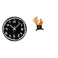 thumbnail image 1 of Reloj de pared de acrílico con forma de , moderno, silencioso, minimalista, artesanal, figura de animal chino para interior, cocina, oficina, comed, 1 of 8