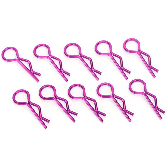 Clips para CartoCería de Coche RC, 10 clips piezas universales para Carrocería rc de carcasa de coche rc clips en forma de r clips paraarcería rc clips para