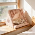 thumbnail image 4 of Pet Tent | Semi-Enclosed Washable Foldable Cat Bed for Small Dogs | Portable Breathable Mesh Pet Shelter | Cozy Soft House for Indoor Use and Medium Cats, 4 of 6