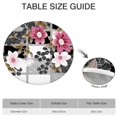 thumbnail image 6 of Pioneer Flower Floral Print Pattern Round Fitted Tablecloth with Elastic Edge,Dining Table Cover Waterproof,Outdoor Round Tablecloth for Camping,Dining,Indoor and Outdoor, 6 of 7