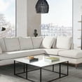 thumbnail image 2 of Diamond Sofa Square Cocktail Table in White Finish, 2 of 11