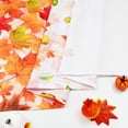 thumbnail image 2 of Alishomtll Thanksgiving Fall Curtains for Living Room Bedroom Maple Leaves Window Drapes ,2 Panels,52"W × 63"L,Rod Pocket，Thickened, 2 of 6
