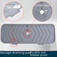 Faucet drain mat faucet splashproof water mat kitchen sink drying mat