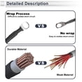 thumbnail image 2 of Cable de inversor de batería universal de 1 Pc Unique Bargains 3/8" terminal 2.5FT 5 AWG negro de cobre estañado, 2 of 7