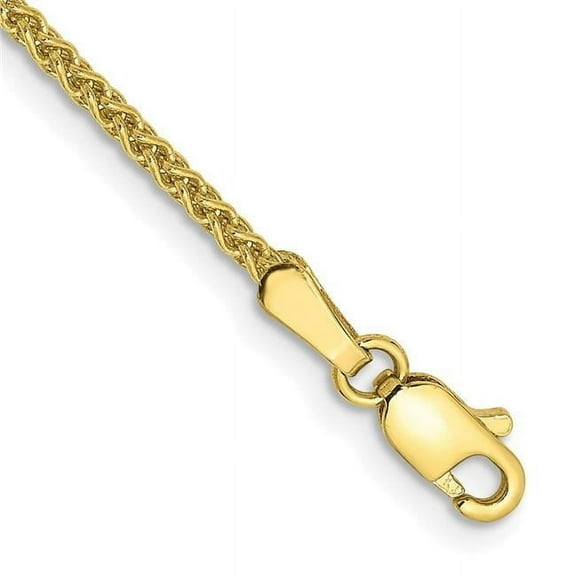Primal Gold 10 Karat Yellow Gold 1.65mm Solid Polished Spiga Chain Bracelet
