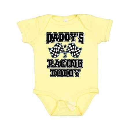 

Inktastic Daddys Racing Buddy Car Flags Gift Baby Boy or Baby Girl Bodysuit