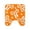 Orange, variant on Dmlowu Bathroom Rugs Flocked Bow U-Shaped Toilet Rug Set Soft Absorbent Quickly Dry Bath Mat Non Slide Latexs Backing For Tub Shower Floor Washable