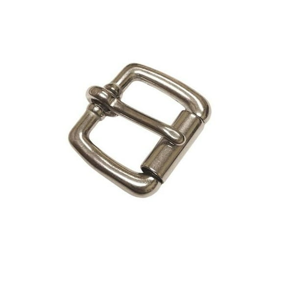 50-5-8 0.75 in. Brass & Chrome Plated Roller Buckle - 0.63 in.