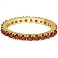 thumbnail image 2 of Garnet Eternity Band Stackable Ring 14K Yellow Gold (0.50ct), 2 of 4