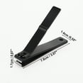 thumbnail image 4 of Unique Bargains Portable Large Flat Mouth Fish Scale Pattern Nail Clippers Black, 4 of 6