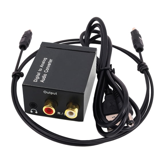 Digital To Analog Audio Converter 3 5mm Suitable For TV Audio Digital Coaxial Fiber Optic Analog Output Converter