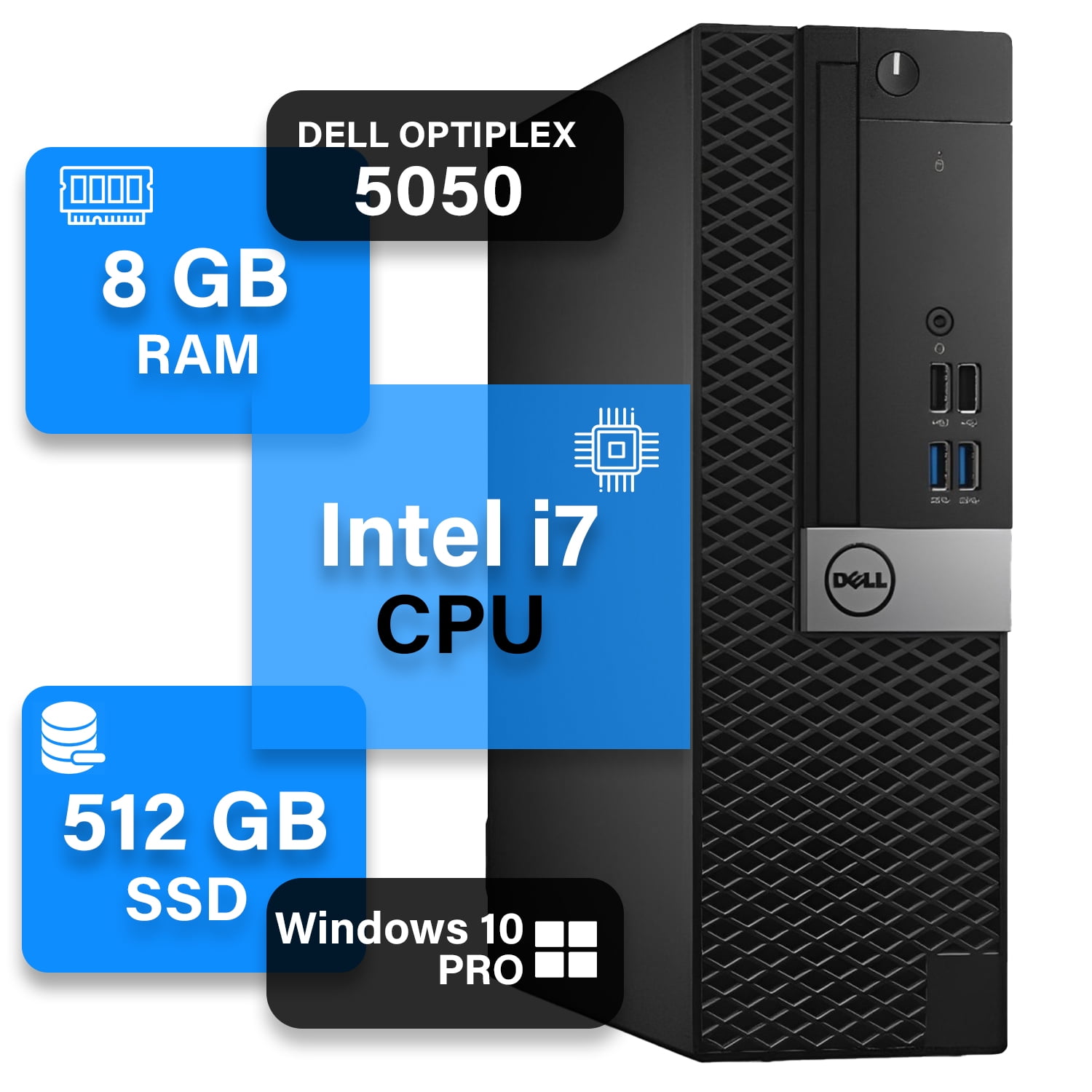 Windowsデスクトップ Dell OptiFlex 5050 Dell OptiPlex 5050 SFF Desktop PC Intel Quad Core I7-6700 4.00Ghz