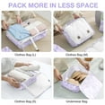 thumbnail image 3 of Livhil 8Pcs Packing Cubes for Luggage, Packing Cubes for Travel Luggage Packing Organizers ( Purple Marble ), 3 of 7