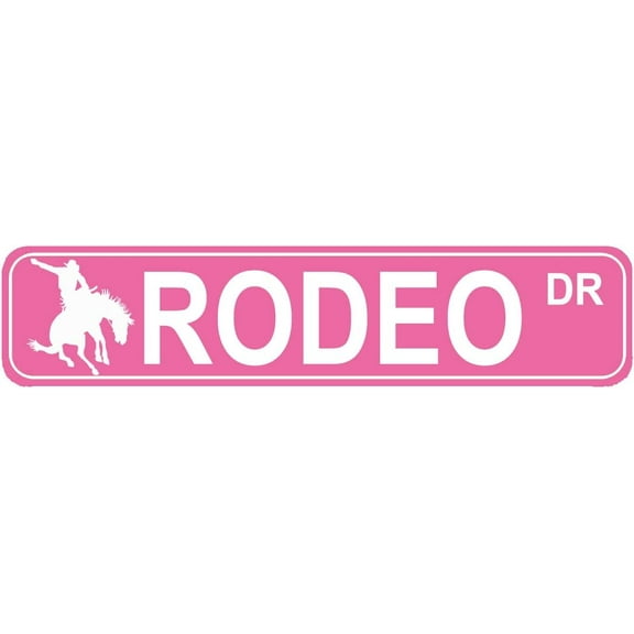 Rodeo Sign Rodeo Fan Participant Gift Cowboy Cowgirl Gift Horse Show Lover Street Home House Bar Pub Room Wall Decor Metal Sign 16 X 4 inch