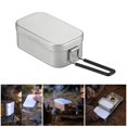 thumbnail image 2 of Jesscasday Aluminum Camping Bentos Container Lunch Box With Folding Handle Picnic Cookware, 2 of 16