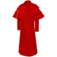 thumbnail image 3 of Tuphregyow Classic Men's Lightweight Sport Coat - Stand Collar Business Jacket, Perfect for Business Meetings and Events Red M, 3 of 4