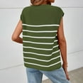 thumbnail image 6 of AherBiu Womens Sweater Tank Tops Striped Crewneck Knitted Sleeveless Going out Tops for Women, 6 of 6