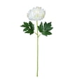 thumbnail image 2 of Set de flores de crisantemo artificial de 6 – adornos de jardín de plástico para exhibición interior y exterior, arreglo floral artificial blanco o amarillo para decoración del hogar, bodas, fiestas, 2 of 6