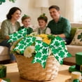 thumbnail image 4 of 12PCS Bows St. Patrick's Day Decorations, Luxurious Soft Tie-On Bows Ornaments for Tree Home Coquette Room Birthday Party Front Door Wedding Holiday Decor, 4 of 6