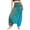 Blue Y, variant on Women's Harem Yoga Pant Baggy Boho Jumpsuit Beach Drawstring Pant Bloomers Smocked Waist Bohemian Jumper Hippie Romper Balloon Dance Red One Size