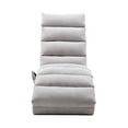 thumbnail image 3 of Linen Massage Chaise Lounge Indoor Chair, Electric Recliner Chair Sleeper Chair Upholstered Lounge Sofa with 5 Model & 2 Intensity Levels, Modern Long Lounger for Office Living Room, Light Grey, 3 of 7
