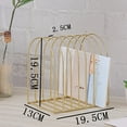 thumbnail image 6 of MOPOOR Triangle Desk Organizers Metal Wire Magazine Holder 7 Sections Decorative File Folder Organizer Vinyl Record Storage Office for Desk - Gold Magazine File Holder, 6 of 8
