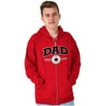 thumbnail image 3 of Father's Day Worlds Greatest All Star Men's Big & Tall Graphic Zip Up Hoodie Brisco Brands 4X, 3 of 5