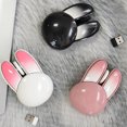 2.4g Wireless Bluetooth Mouse Mini Cute Kawaii Rabbit Shape Mice USB